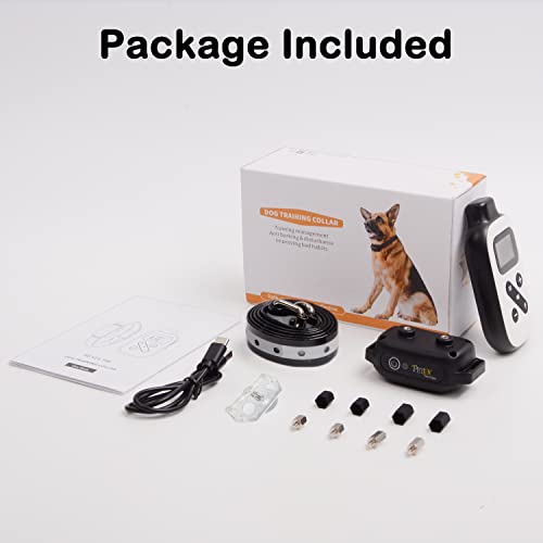 Petjoy Shock Collar For Large Dogs, Bark Collar With Remote And Automatic Mode, Dog Training Collar With Beep, Vibration And Shock, Waterproof Electric Dog Reflective Collars #TOP4