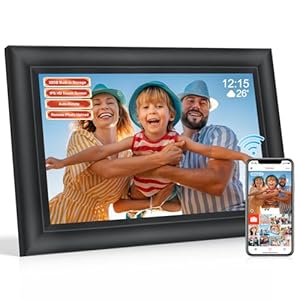 Frameo 10.1 Inch Digital Picture Frame WiF,Electronic Picture Frame with 32GB Storage, 1280×800 IPS HD Touch Screen, Auto-Rotate, Setup to Share Photos or Videos Remotely via Frameo App from Anywhere