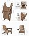 MUCHENGHY Folding Adirondack Chairs 6 Pack, Patio Chairs, Lawn Chairs, Outdoor Chairs, Adirondack Chair Plastic, Fire Pit Chairs, Weather Resistant with Cup Holder for Deck, Backyard, Garden(Teak)