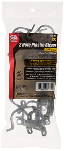 Gardner Bender Gcc-220 3/4-Inch Plastic Conduit Strap, 20-Pack #TOP1