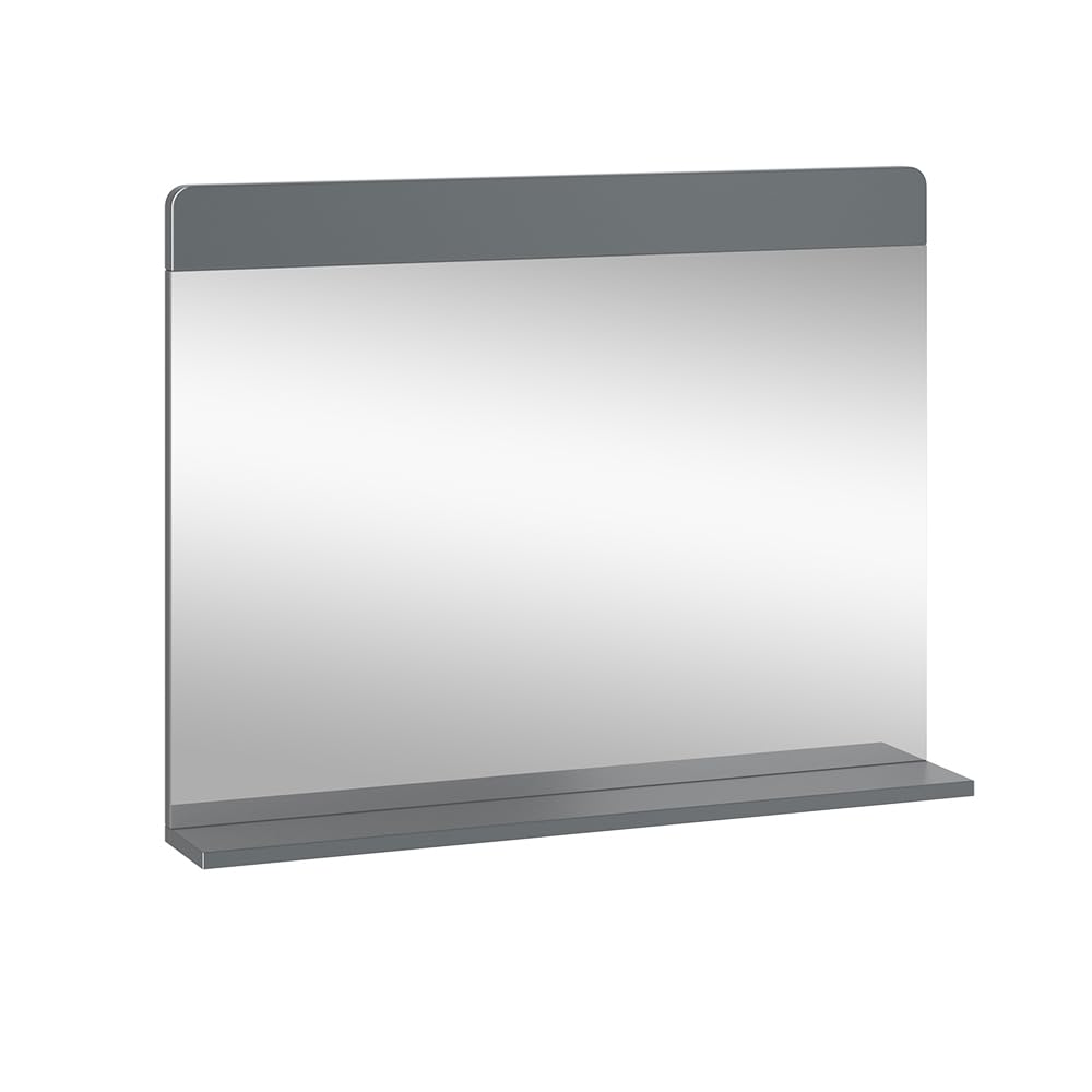 Vicco Badezimmerspiegel Izan, Badspiegel, Grau, 80.1 x 62 cm