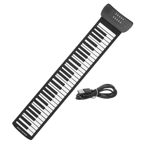WESIEVYA 61 rouleau de piano clavier électrique piano électrique pliable piano à clavier pliant clavier usb piano portable instrument de musique piano pour débutant Gel de silice Black - Les Beatles, Paul McCartney, John Lennon, RIngo Starr, George Harrison WESIEVYA 61 rouleau de piano clavier électrique piano électrique pliable piano à clavier pliant clavier usb piano portable instrument de musique piano pour débutant Gel de silice Black