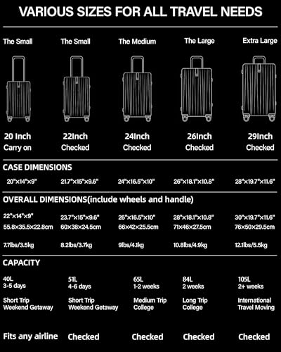 Hanke Elite Bagage à main amélioré de 20 pouces 22x14x9 approuvé par les compagnies aériennes, valises à coque rigide en PC avec roulettes, serrure TSA, valise à fermeture éclair antidéflagrante pour les voyages d'affaires hommes et femmes, blanc ivoire – Image 4