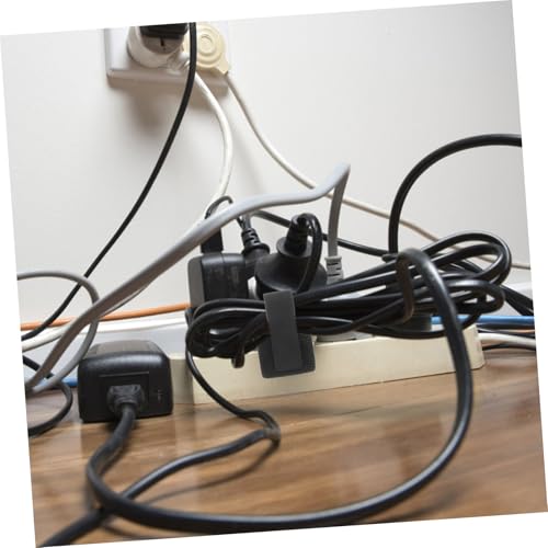 10 unidades de Organizadores Reutilizables para Cables con Adhesivo Fuerte para Gestión de Cables de Electrodomésticos y Carga, Correas Adhesivas para Escritorio y Organización de Cocina miniatura 4