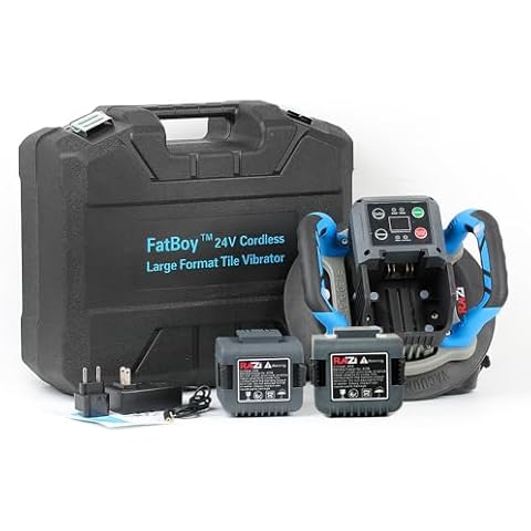 Raizi FatBoy™ 24V Professional Large Format Tile Vibrator Leveling Laying Tile Vibration Tools (with Extra Battery) Cover