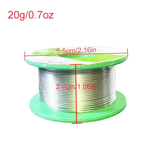 Image of Lead Free Solder Wire Sn99.3 Cu0.7 Tin Wire Rosin Core Flux Content 2.2% Flow Well Electronics Soldering Wire (20g /0.7oz, Wire gauge 0.8mm /0.031in)