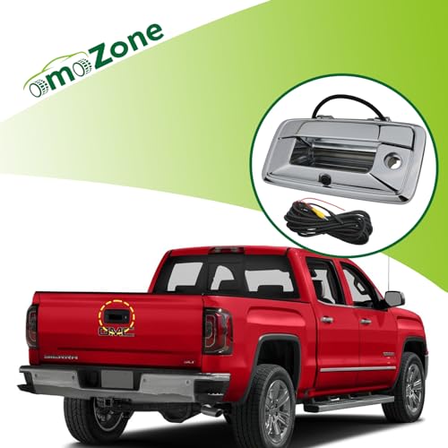 Image of Backup Camera Tailgate Handle Rear View Camera Liftgate Latch Handle with Keyhole Chrome Compatible with 2016-2019 Chevrolet Chevy Silverado GMC Sierra