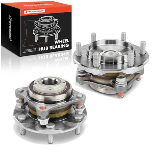 Image of A-Premium 2 x Front Wheel Bearing and Hub Assembly with 6-Lug