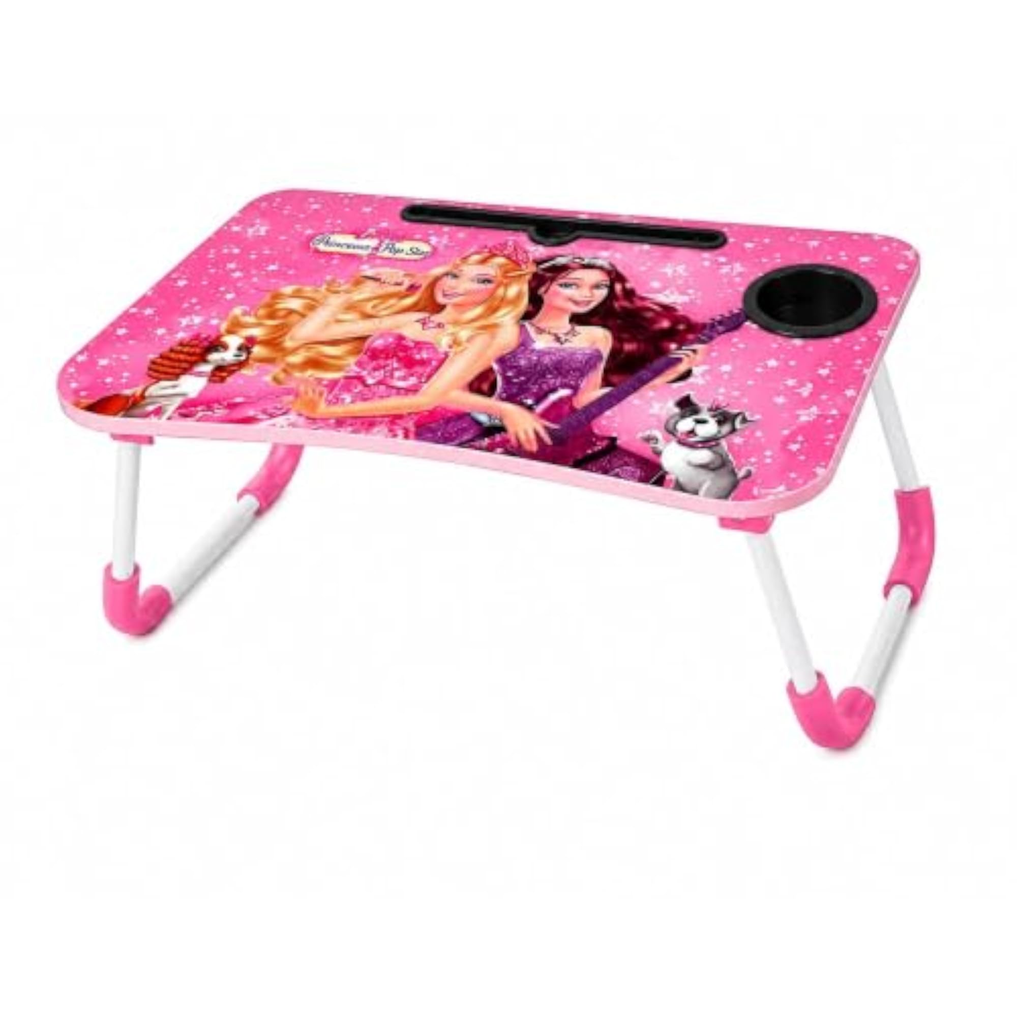 Foldable Laptop Bed Tray Table with Cup Holder