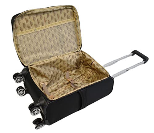Luggage Set, Extremely Lightweight, Spinner Wheels, Expandable, 20 ", 24" and 28", 3 Piece Set. Carry On Size Included (Black)4