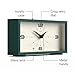 JONES CLOCKS® Odeon Desk Clock | Modern Rectangular Design | Green | Stylish Retro Look for Shelf, Table, Mantel or Bedside