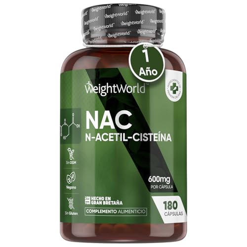 NAC N-Acetil-Cisteína 600mg 180 Cápsulas