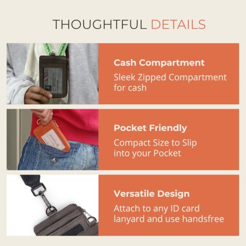 Image of HAMELIN Noah Unisex ID & Card Holder | Slim Leather Wallet for Men & Women | 5-Slot Debit, Credit, Business & ID Card Holder | Compact Wallets for Easy Access | Stylish Wallets for Women | Jet Black