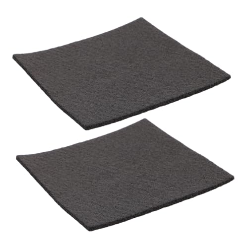 KOMBIUDA Rmal Insulation Carbon Felt 2pcs 100x100x3mm Fire Resistant Heat Shield for Vacuum Furnace Lab Industrial Black