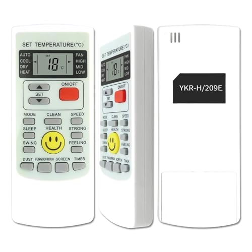 Télécommande climatisation YKR-H/209E compatible avec YKR-H-009 et YKR-H/012