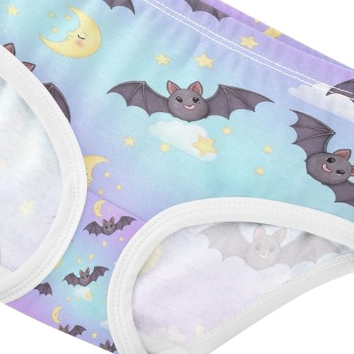 Cute Bats Girls' Underwear, Toddler Briefs, Girls' Cotton Brief Underwear, 2–8 Years 5