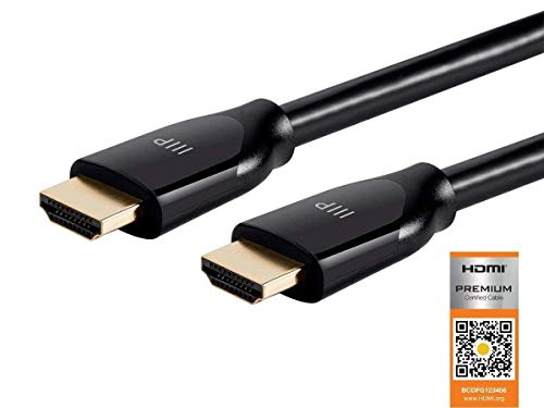 Monoprice 4K Certified Premium High Speed HDMI Cable - 4K60Hz, 18Gbps, HDR, 30ft, Black, 30' - Image 2