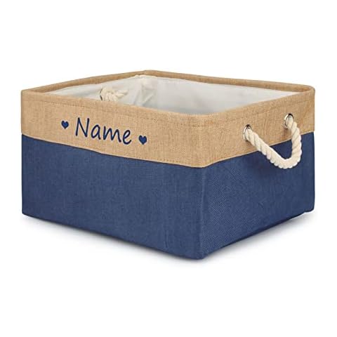 TONYFY Personalisierte Hundespielzeug-Aufbewahrungsbox, Zusammenklappbarer Aufbewahrungskorb Cover