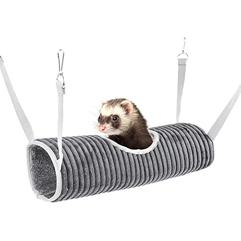 Kleintier Hängematte Hamster Hängetunnel Frettchen Hängematte Meerschweinchen Tunnel Kuscheltunnel Ratten Haustier Tunnel röhren Spielzeug Hamster-Verstecktunnel Cover