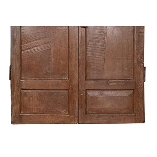 Biscottini Innentüren aus Holz, Doppeltür, 183 x 6 x 94 cm, Innen- und Außentür, Holztür im antiken Stil