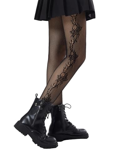 MakeMeChic Women's Heart Sheer Mesh High Waist Tight - Main Image