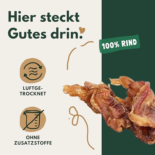 BREERs Rinderachillessehnen für Hunde 1 kg – Kausnack & Kauartikel
