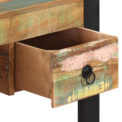 Vidaxl Desk Solid Reclaimed Wood Workstation Computer Desk Home Office Table #TOP5