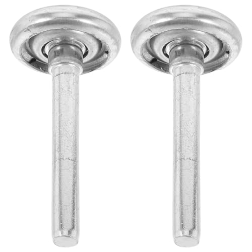COLLBATH Rodillos Metálicos de Repuesto para Puerta de Garaje Juego 2 Piezas con Vástago Ruedas de Rodillos de Alta Resistencia para Funcionamiento Suave y Silencioso Compatible con
