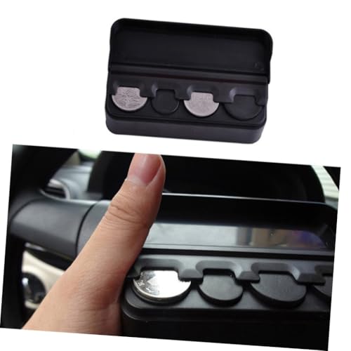 Organizador de monedas compacto 2 piezas SOLUSTRE negro miniatura 2