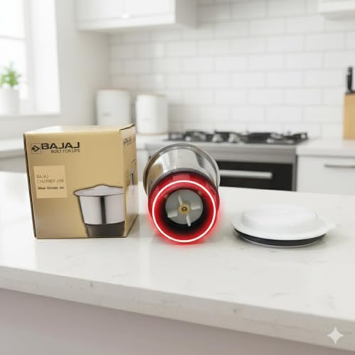Image of Bajaj Original 300ML GX7 /8 PX71M Chutney Grinding Jar - Compatible with 51+ Bajaj & MR Mixer Grinder Models