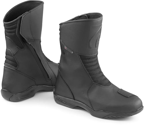 Bottes moto ARBO Dry WP FORMA homologuées CE - Chaussures de route étanches noires taille 44