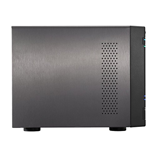 Asustor AS7004T-I5 4-Bay NAS-Systeme, Intel Core i5, 3 GHz Quad-Core, 8GB DDR3, GbE x 2, HDMI, SPDIF, PCI-E (10GbE Ready), USB 3.0 und SATA, LCD Panel, WOL Mehrfarbig