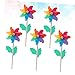 CIYODO 5pcs Multicolored Wooden Windmill Toys Mini Windmill Decor for Boys and Girls Party Pinwheel Outdoor Play
