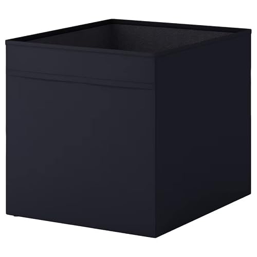 Mac Marie & Adam's Collection Your Comfort Is Our Ambition.... Black Mac Drona Storage Box 33X38x33 Cm Office/Home Storage Box Perfect For Everything. Foldable Storage Organizer Boxes For Shelving Unit Bedroom, Wardrobe, And Toys, Children, (1 Pack, )
