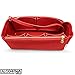 AlgorithmBags designed for Louis Vuitton LV Graceful, Purse Organizer Insert with zippers, 3mm Felt Shaper Liner Divider Protector (Red, PM)