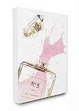 Stupell Industries Glam Perfume Bottle Splash Pink Gold Stretched Canvas Wall Art, Proudly Made in...