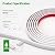 LONGKING 10 ft Peel and Stick Trim, Molding Trim for Walls, Edges, Borders, Backsplash Tiles, Flexible and Self Adhesive Trim, White