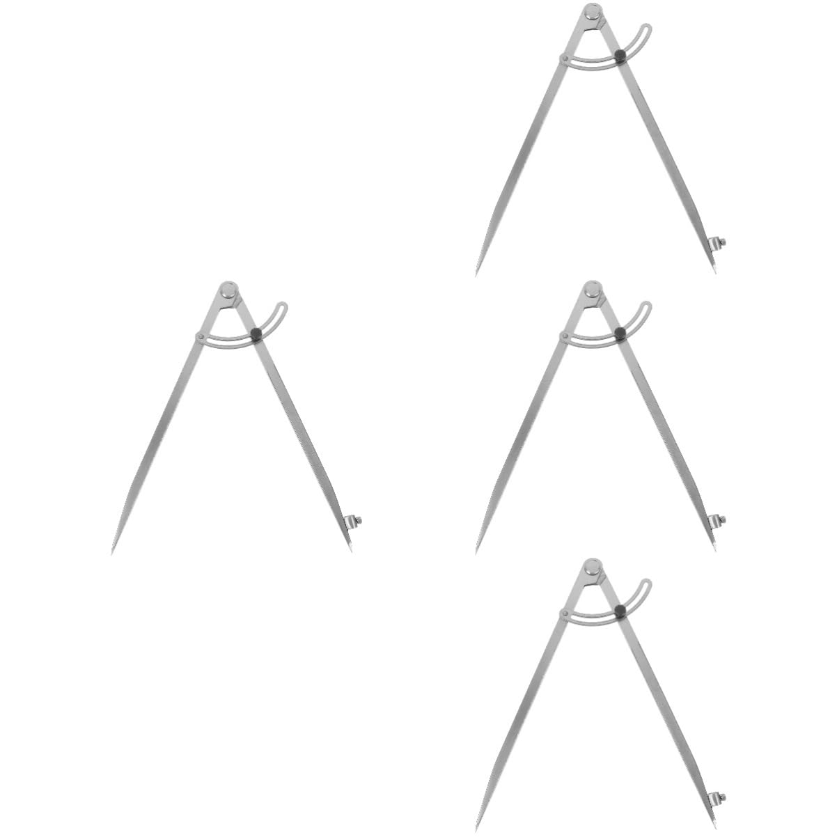 HOMSFOU 4 Stück Multifunktionaler Geometriezirkel mit Stiftablage und Verstellbarem Design für Schule Büro und Professionelle Zeichnungen Präzisionswerkzeug für Mathe und Kunst