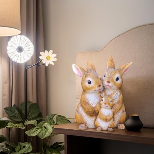 Figurines légères et portables de statue de lapin pour jardin extérieur - 3
