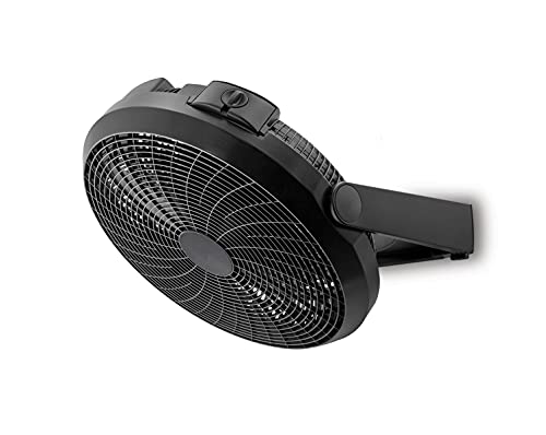 Air Monster 20 Inch Air Circulator Fan, Floor Fans, High Velocity Fan, Large Fan Turbo Fan, Fans For Home, Bedroom, Wall Mount Fan, 3 Speed Settings, Adjustable 180° Tilt, Black #TOP1