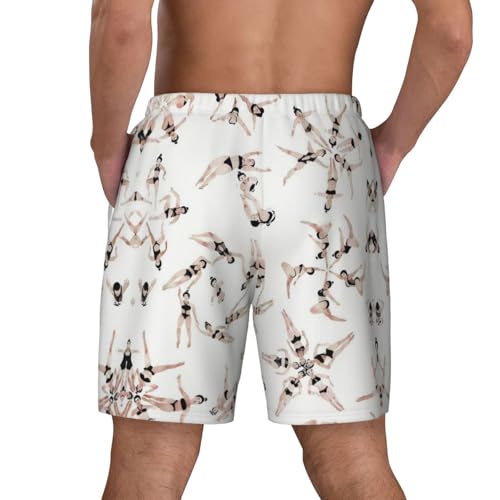 Swimmingshort Swim Trunks with Waist Rope and Two Side Pockets Beach Shorts Bathing Suits for Men4