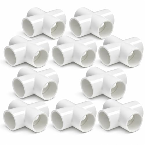 Image of DEHRAN UPVC Cross Tee 1 inch Inch (32mm) 4 Way Pipe Joint for Plumbing and Water Supply Systems