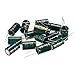 uxcell Aluminum Radial Electrolytic Capacitor Low ESR Green with 2200UF 35V 105 Celsius Life 3000H 16 x 26 mm High Ripple Current,Low Impedance 15pcs
