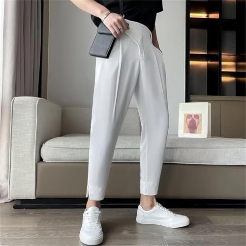 Men's Casual Harem Trousers Korean Style Big Size Spandex Baggy Plus Cotton Pants4