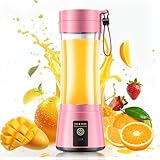 Portable Blender for Smoothies & Shakes - Personal Blender with 12Oz Traveling Cup, BAP Free, 6 Stainless Steel Blades, Freshly Squeezed for Office/Picnic/Sports