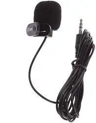 Andoer Microfone de Lapela P2 para PC, Notebook, Filmadoras, Skype, Vlogs no YouTube, 3.5mm