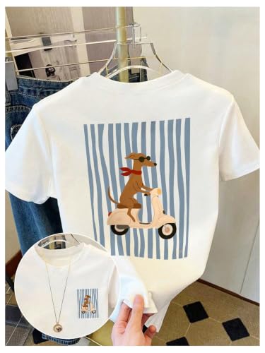 Image of BEAUDRM Women's Graphic Tees Cute Graphic T Shirts Trendy 2000s Outfits