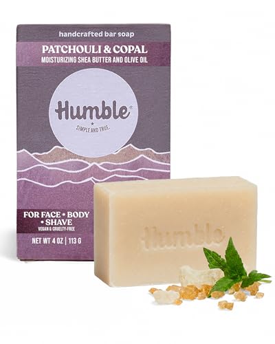 Humble Moisturizing Face & Body Bar Soap, Patchouli & Copal
