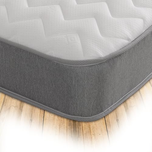 Starlight Beds Essentials Zig Zag King Size Mattress with Springs and Memory Foam. 8 Inch Budget...