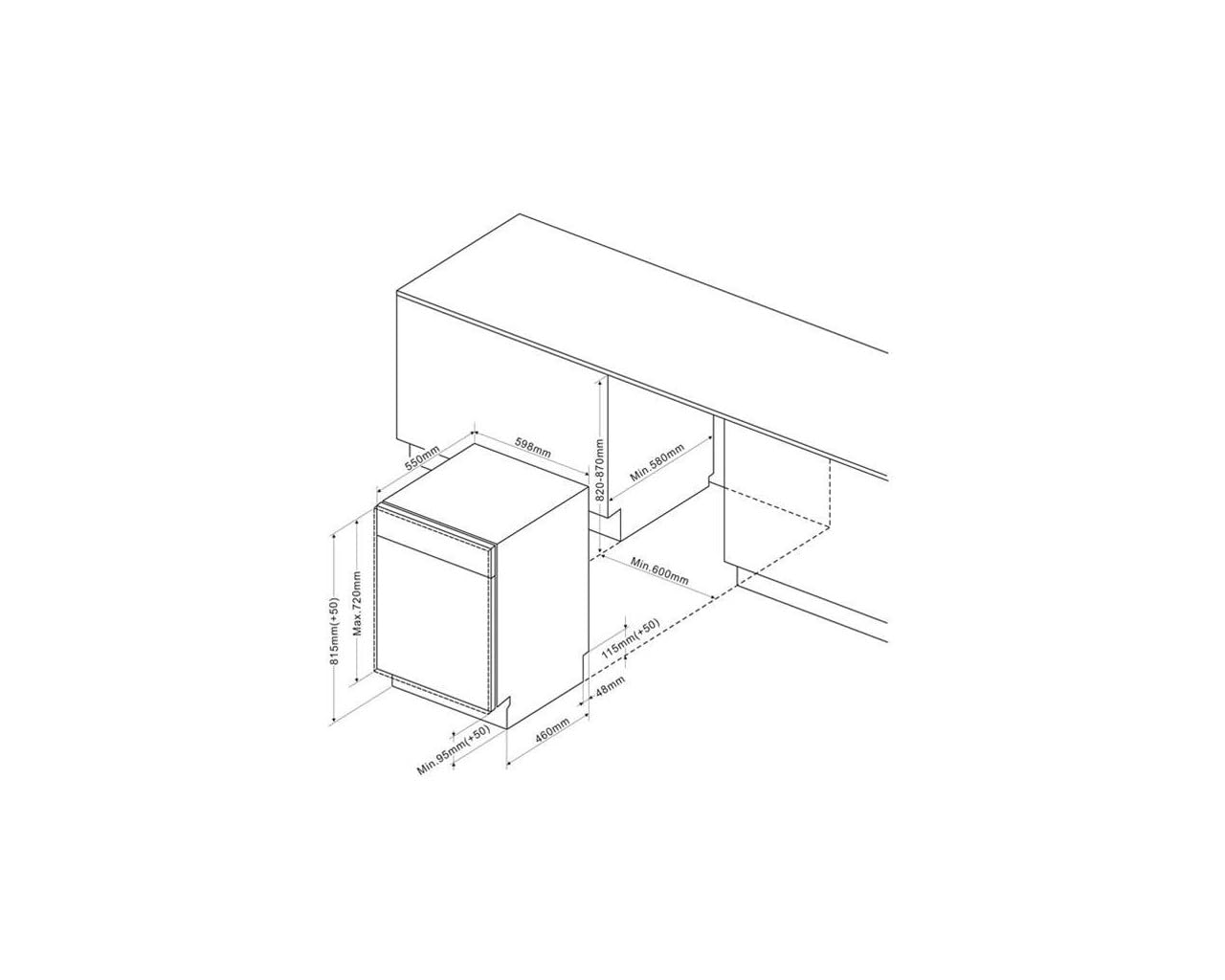 DE DIETRICH Lave vaisselle tout integrable 60 cm DCJ532DQX